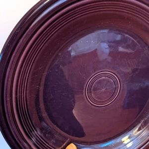 One plum purple Fiesta dinner plate